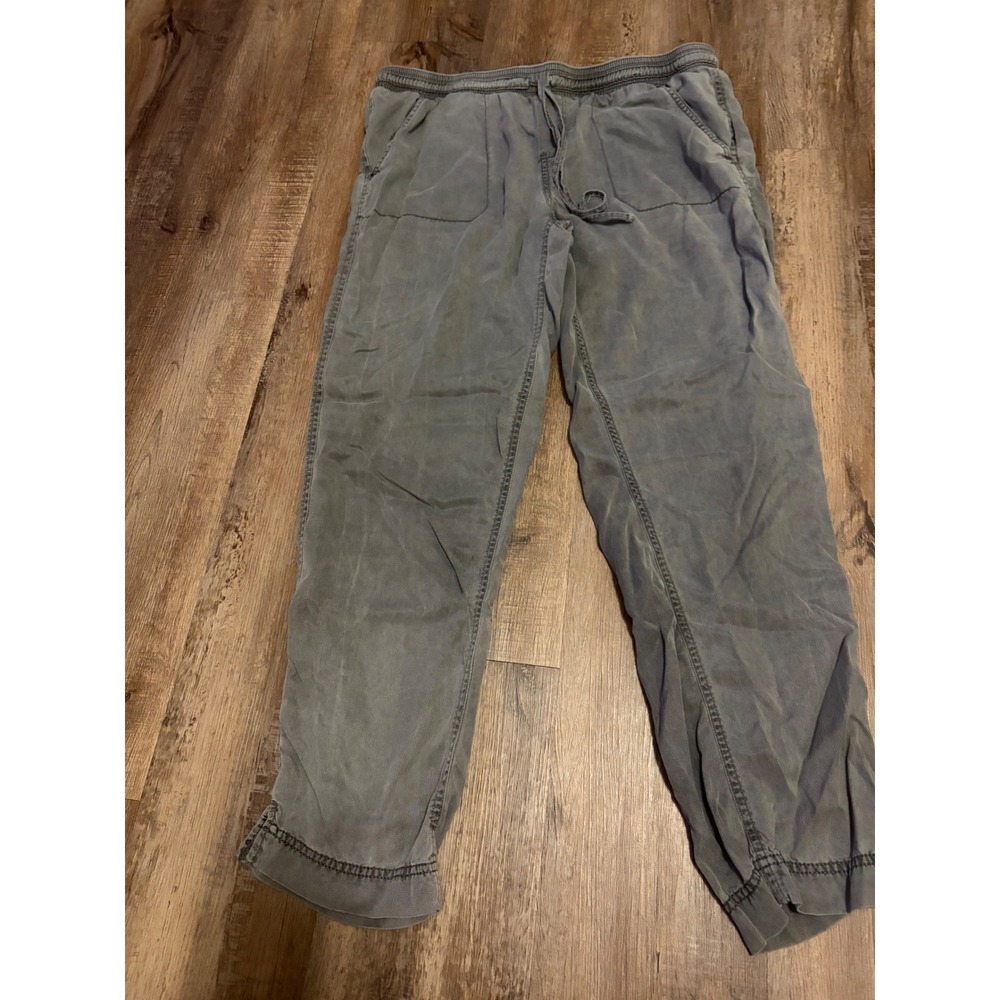 Calvin Klein Jeans Womens Gray Elastic Waist Drawstring Jogger Pants Size M